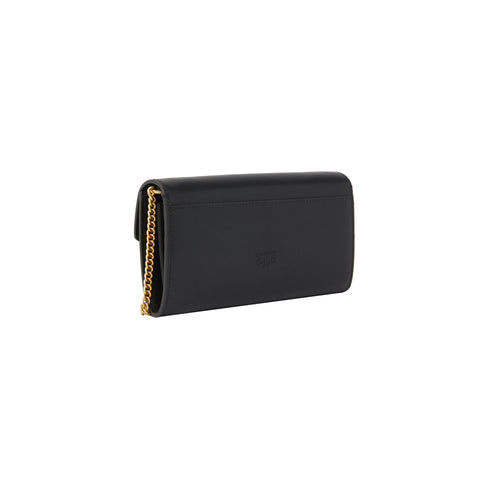 Pinko Portafoglio Portafoglio Donna Love Bag Simply Nero oro - Francavilla Moda